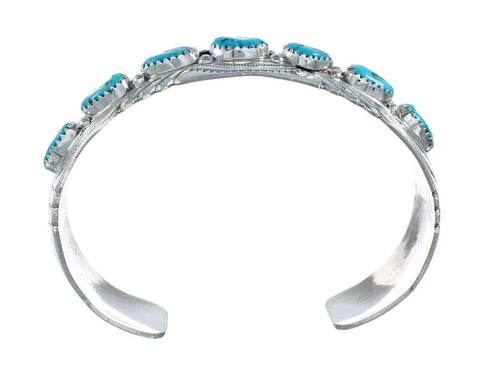 Native American Navajo Turquoise Sterling Silver Cuff Bracelet NN20176